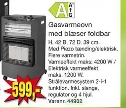 Harald Nyborg Gasvarmeovn med blæser foldbar tilbud