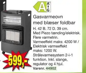 Harald Nyborg Gasvarmeovn med blæser foldbar tilbud