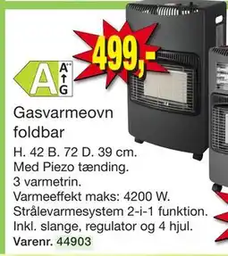 Harald Nyborg Gasvarmeovn foldbar tilbud