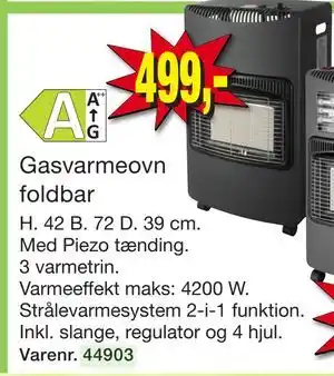 Harald Nyborg Gasvarmeovn foldbar tilbud