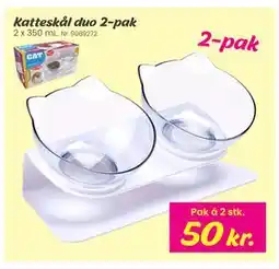 Hi five Katteskål duo 2-pak tilbud