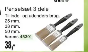 Harald Nyborg Penselsæt 3 dele tilbud