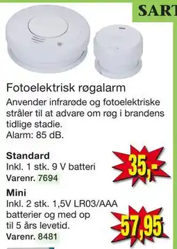 Harald Nyborg Fotoelektrisk røgalarm tilbud