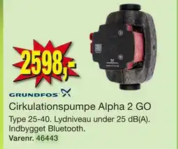 Harald Nyborg Cirkulationspumpe Alpha 2 GO tilbud