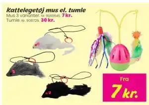 Kattelegetøj mus el. tumle