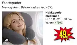 Harald Nyborg Nakkepude med knap tilbud