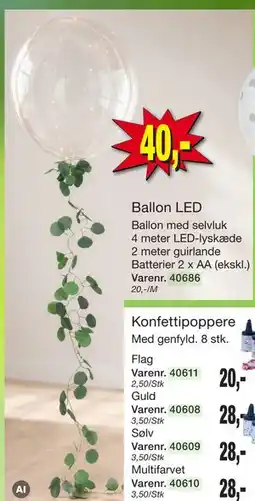 Harald Nyborg Ballon LED tilbud