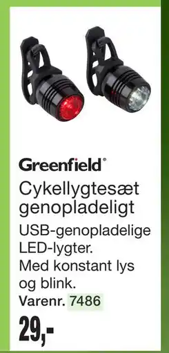 Harald Nyborg Cykellygtesæt genopladeligt tilbud