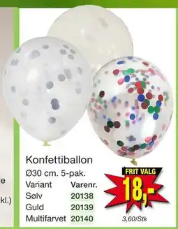 Harald Nyborg Konfettiballon tilbud