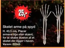 Harald Nyborg Skelet arme på spyd tilbud