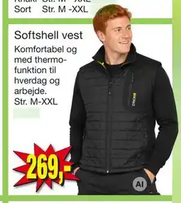 Harald Nyborg Softshell vest tilbud