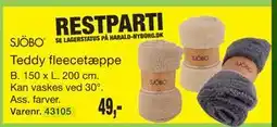 Harald Nyborg Teddy fleecetæppe tilbud