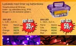 Harald Nyborg Lyskæde med timer og batteriboks tilbud