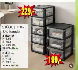 Harald Nyborg SJÖBO STORAGE Skuffereoler tilbud