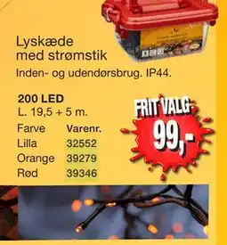 Harald Nyborg Lyskæde med strømstik tilbud