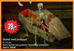Harald Nyborg Skelet med jordspyd tilbud