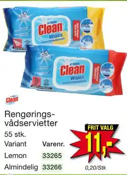 Harald Nyborg Rengøringsvådservietter tilbud