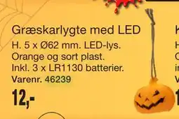 Harald Nyborg Græskarlygte med LED tilbud