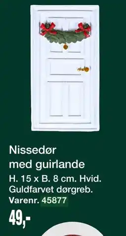 Harald Nyborg Nissedør med guirlande tilbud