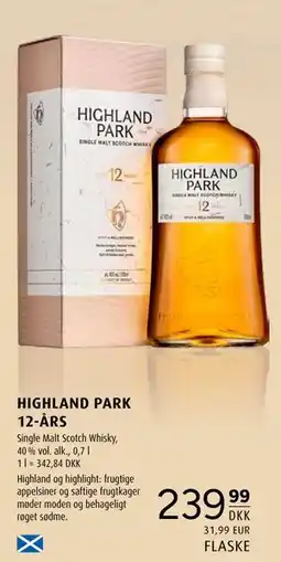 Scandinavian Park HIGHLAND PARK 12-ÅRS tilbud