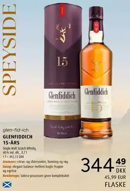 Scandinavian Park GLENFIDDICH 15-ÅRS tilbud