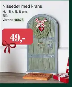 Harald Nyborg Nissedør med krans tilbud