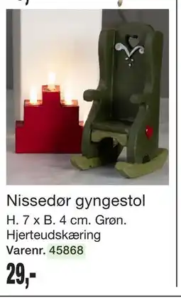 Harald Nyborg Nissedør gyngestol tilbud