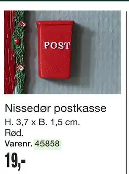 Harald Nyborg Nissedør postkasse tilbud