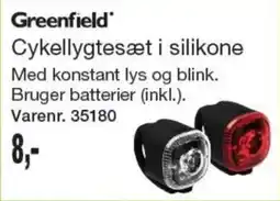 Harald Nyborg Greenfield Cykellygtesæt i silikone tilbud