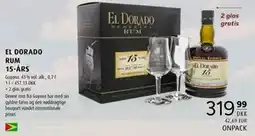 Scandinavian Park EL DORADO RUM 15-ÅRS tilbud