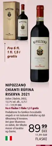 Scandinavian Park NIPOZZANO CHIANTI RÚFINA RISERVA 2021 tilbud