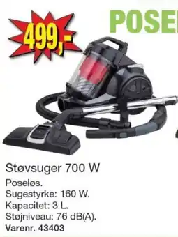 Harald Nyborg Poseløs Støvsuger 700 W tilbud