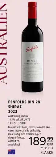 Scandinavian Park PENFOLDS BIN 28 SHIRAZ 2023 tilbud