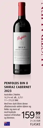 Scandinavian Park PENFOLDS BIN 8 SHIRAZ CABERNET 2023 tilbud