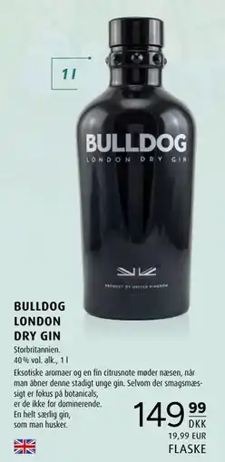 Scandinavian Park BULLDOG LONDON DRY GIN tilbud
