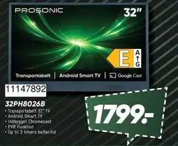 Bilka Prosonic 32" Transportabelt Android Smart TV tilbud
