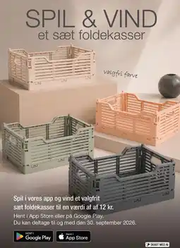 Harald Nyborg Spil & Vind et sæt foldekasser tilbud