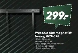 Bilka Prosonic slim magnetisk beslag BES4398 tilbud