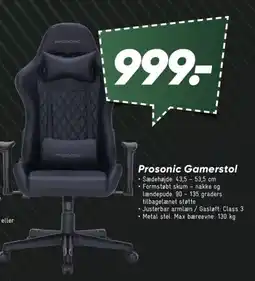 Bilka Prosonic Gamerstol tilbud