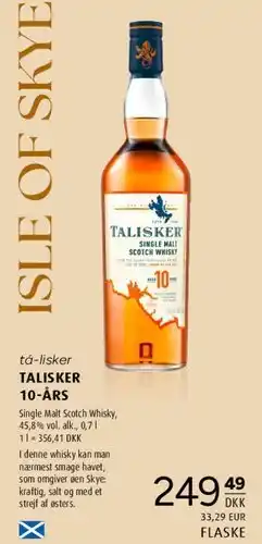 Scandinavian Park TALISKER 10-ÅRS tilbud