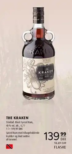 Scandinavian Park The Kraken Black Spiced Rum tilbud