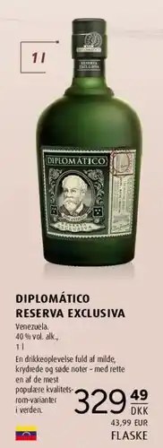 Scandinavian Park Diplomático Reserva Exclusiva tilbud