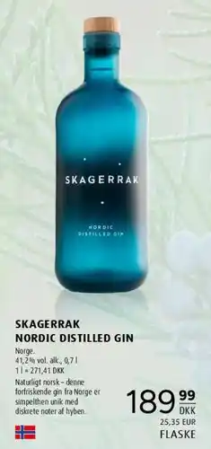 Scandinavian Park SKAGERRAK NORDIC DISTILLED GIN tilbud