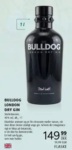 Scandinavian Park BULLDOG LONDON DRY GIN tilbud