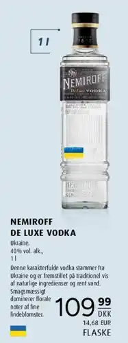 Scandinavian Park Nemiroff De Luxe Vodka tilbud