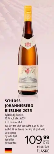 Scandinavian Park Schloss Johannisberg Riesling 2025 tilbud