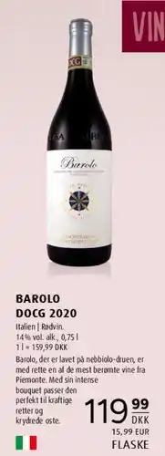 Scandinavian Park Barolo DOCG 2020 tilbud
