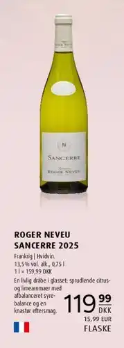 Scandinavian Park Roger Neveu Sancerre 2025 tilbud