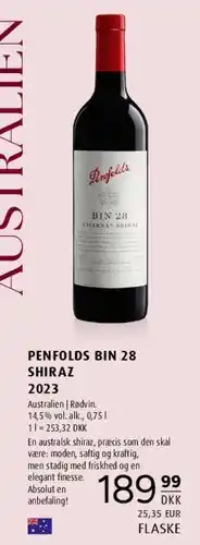 Scandinavian Park PENFOLDS BIN 28 SHIRAZ 2023 tilbud
