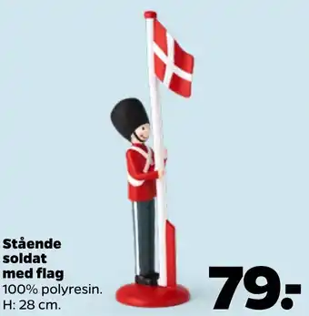 Netto Stående Soldat Med Flag tilbud